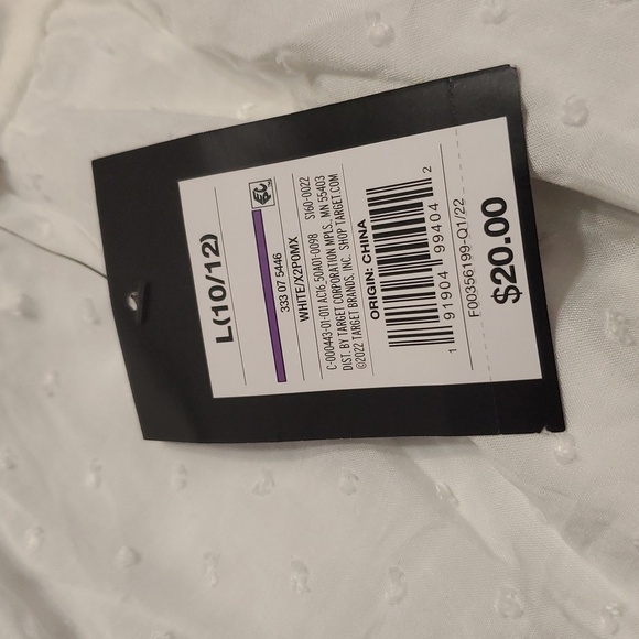 NWT Art Class Girls Eyelet White Dress L 10/12 - Picture 4 of 8